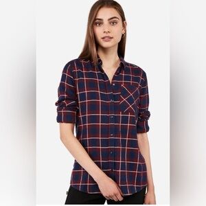 Express Flannel Boyfriend Shirt